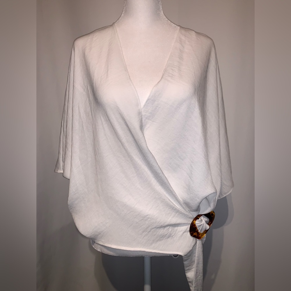 Topshop white blouse
